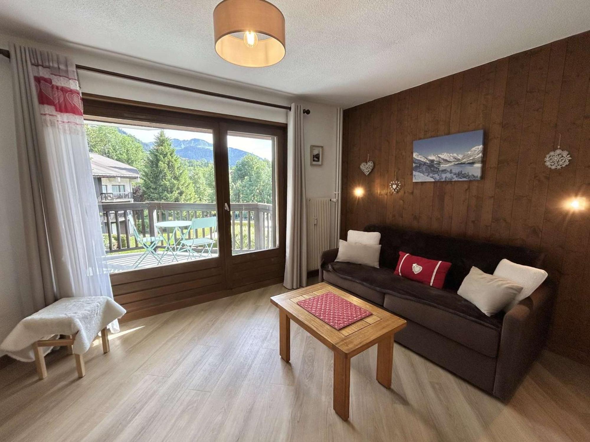 Studio Avec Piscine Chauffee, Tennis & Balcon - 4 Couchages A Megeve - Fr-1-597-14 Exteriér fotografie