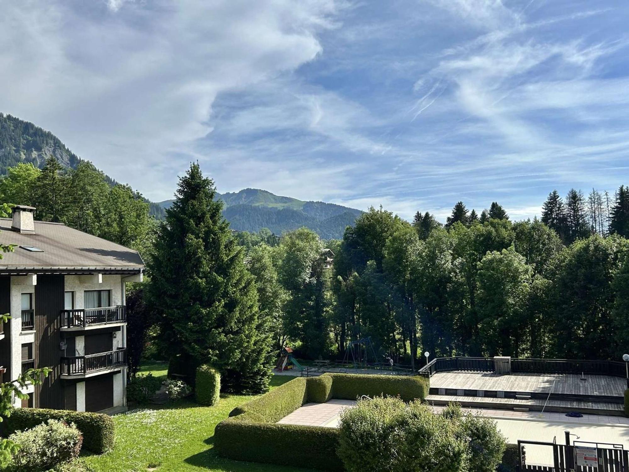 Studio Avec Piscine Chauffee, Tennis & Balcon - 4 Couchages A Megeve - Fr-1-597-14 Exteriér fotografie